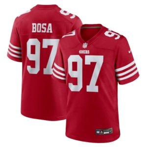 49ers Nick Bosa Jersey Scarlet