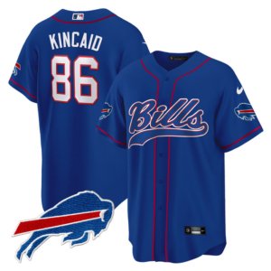 Bills Dalton Kincaid Baseball Style Jersey Royal