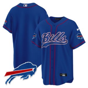 Bills Team Baseball Style Jersey Royal
