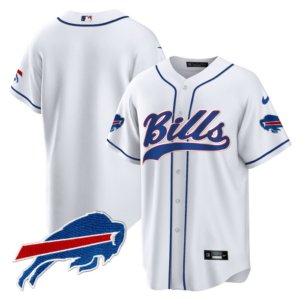 Bills Team Baseball Style Jersey White