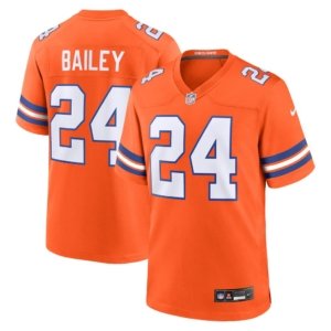 Broncos Champ Bailey Mile High Throwback Jersey Orange