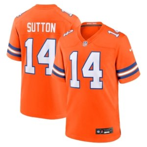 Broncos Courtland Sutton Mile High Throwback Jersey Orange