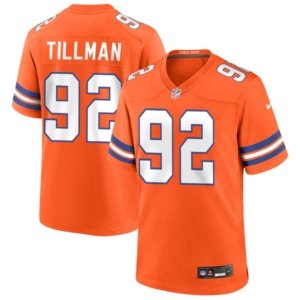 Broncos Dondrea Tillman Mile High Throwback Jersey Orange