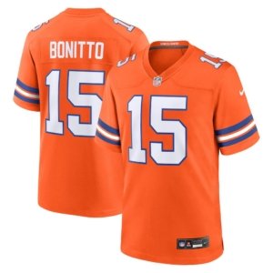 Broncos Nik Bonitto Mile High Throwback Jersey Orange