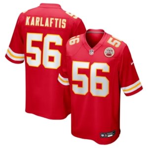 Chiefs George Karlaftis Jersey Red