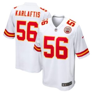 Chiefs George Karlaftis Jersey White