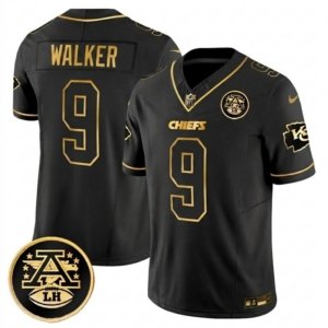 Chiefs Kenneth Walker III Black Gold Vapor Jersey