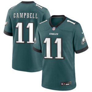 Eagles Jihaad Campbell Jersey Midnight Green