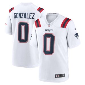 Patriots Christian Gonzalez Jersey White
