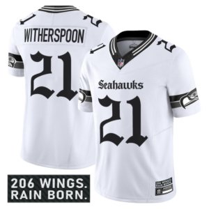 Seahawks Devon Witherspoon Gothic Jersey White