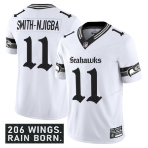 Seahawks Jaxon Smith-Njigba Gothic Jersey White