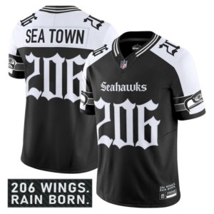 Seahawks Sea Town 206 Gothic Jersey Alternate