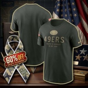 49ers Forest Green Salute to Service T-Shirt