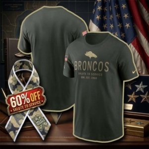 Broncos Forest Green Salute to Service T-Shirt