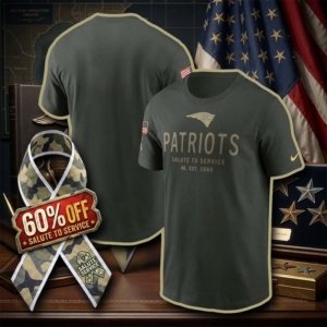 Patriots Forest Green Salute to Service T-Shirt