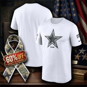 Cowboys Salute to Service White T-Shirt