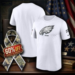 Eagles Salute to Service White T-Shirt