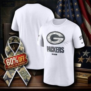 Packers Salute to Service White T-Shirt