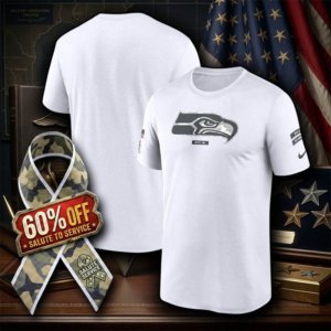 Seahawks Salute to Service White T-Shirt