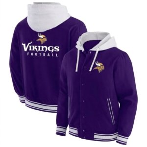 Vikings Full-Snap Hoodie Jacket