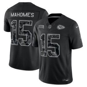 Chiefs Patrick Mahomes Black 2026 Salute to Service Jersey