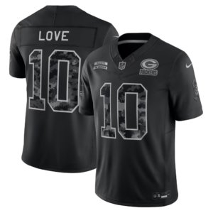 Packers Jordan Love Black 2026 Salute to Service Jersey